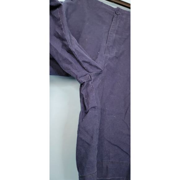 Mens Size 46 Rocawrar Navy Blue Cargo Shorts Lightweight Flat Front - Picture 6 of 6